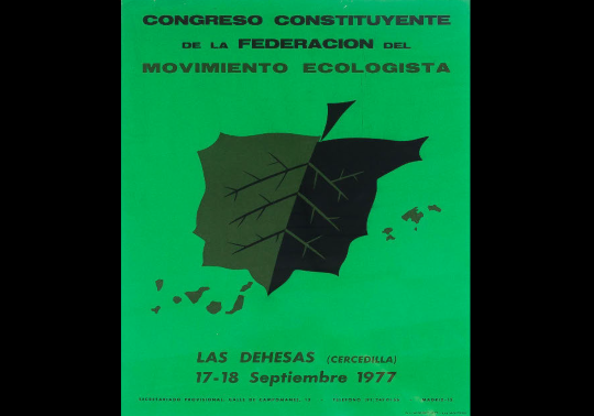 Cartel del Congreso Constituyente de la Federación del Movimiento Ecologista, 1977
